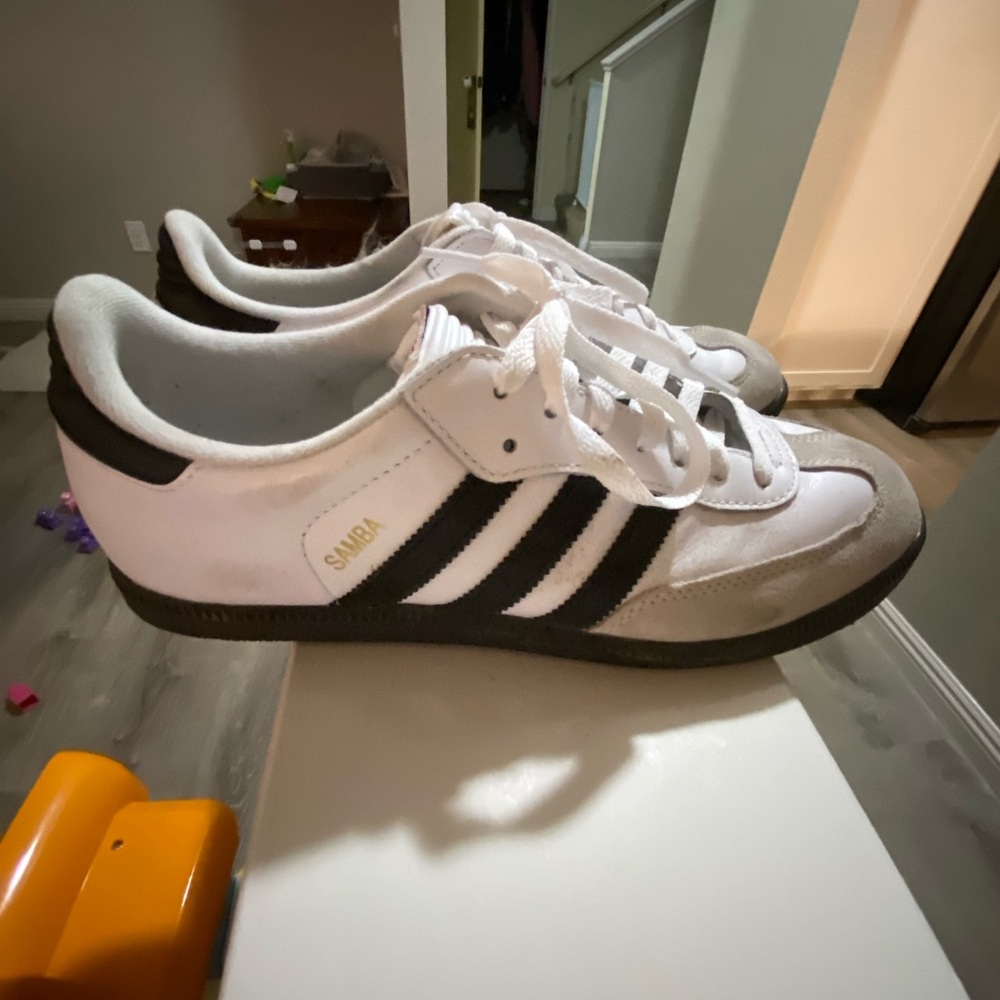 Adidas Samba White and Black Sneakers